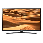 Front view of 55&#34; UHD TV, 4K IPS PANEL, 4K Active HDR, True Color Accuracy, HDR Dynamic Tone Mapping, ThinQ  AI, AI Launcher 55UM7400PPA