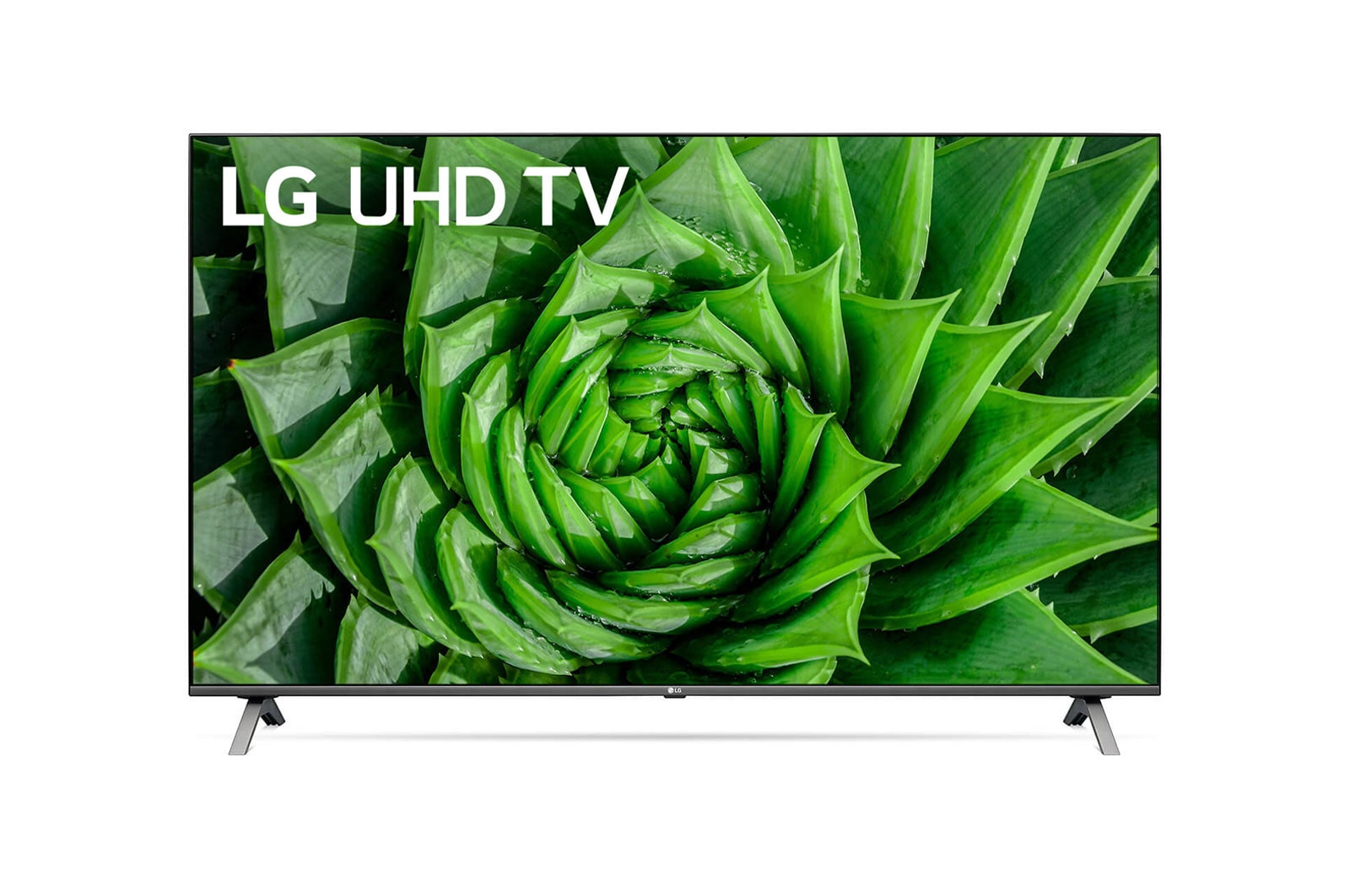 Front view of LG UN80 55 inch 4K Smart UHD TV 55UN8000PPA