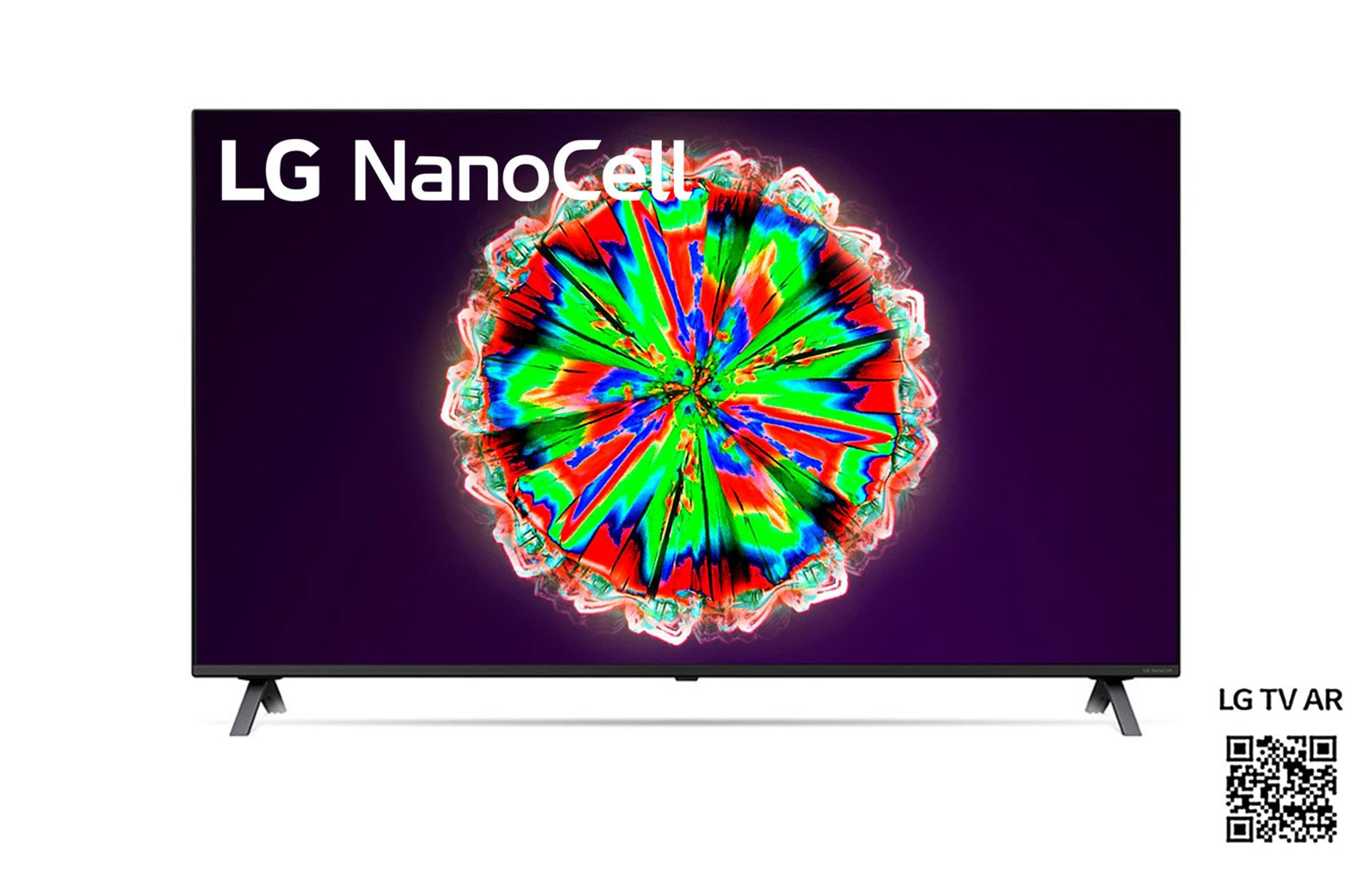 Front view of LG Nano80 65 inch 4K NanoCell TV 65NANO80PNA