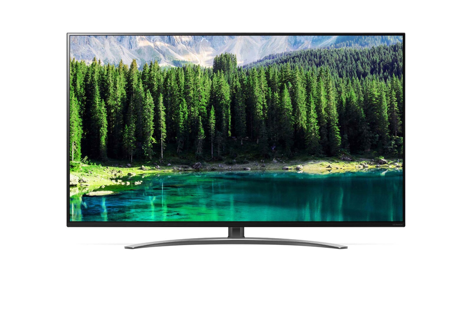 Front view of 65&#34; NanoCell TV, The Best LED TV from LG,Refined Color Purity,Reveal Pure Colors with NanoCell Technology,Precise Color Expression at A Wide Viewing Angle,Wide Viewing Angle. Colors Stay Accurate,4K Active HDR for Incredible Detail 65SM8600PPA
