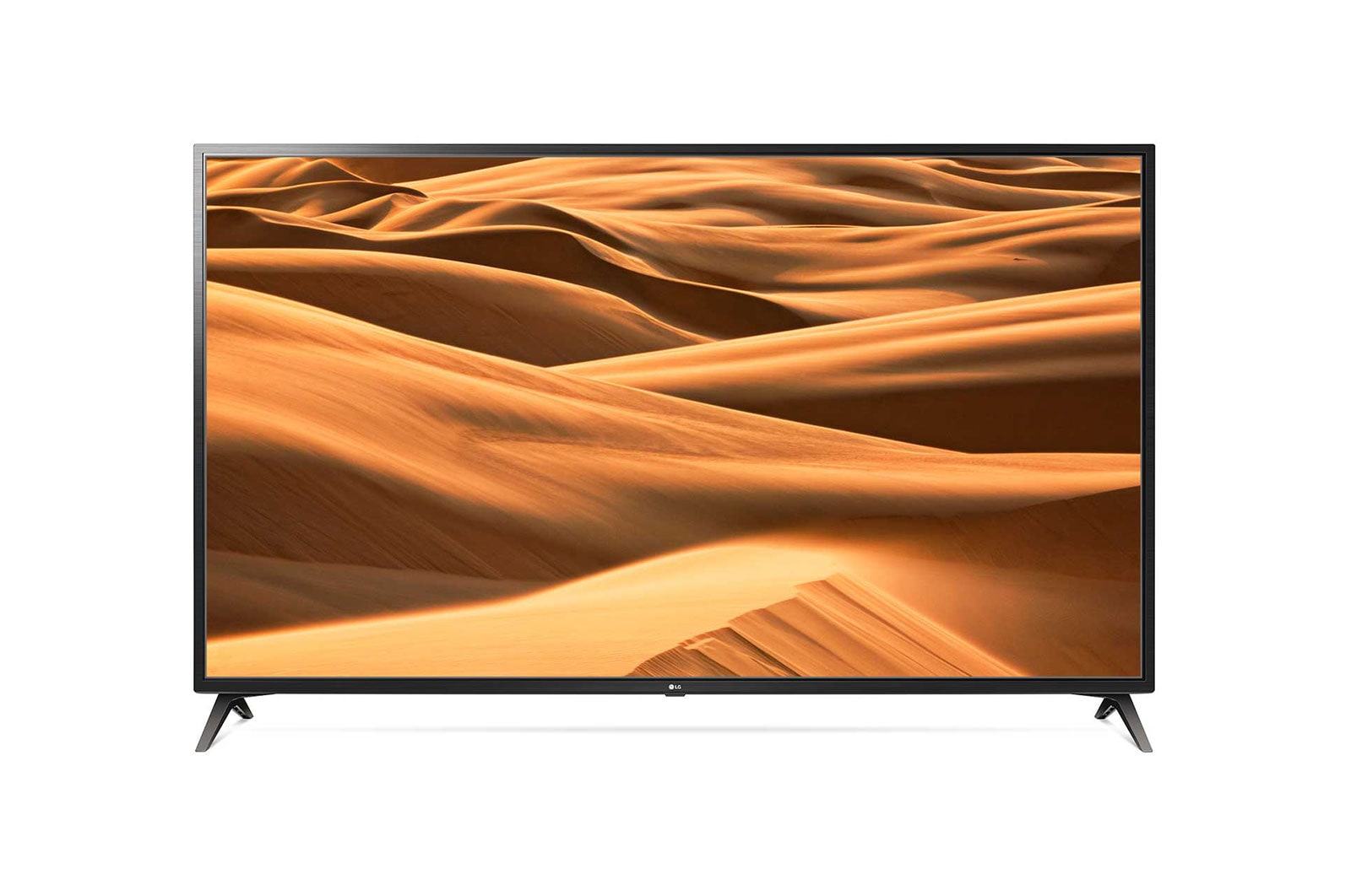 Front view of 70&#34; UHD TV, 4K PANEL, 4K Active HDR, True Color Accuracy, HDR Dynamic Tone Mapping, ThinQ  AI, AI Launcher 70UM7300PPA