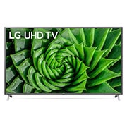 Front view of LG UN80 75 inch 4K Smart UHD TV 75UN8000PPB