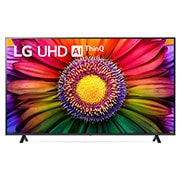 A front view of the LG UHD TV