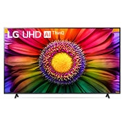 A front view of the LG UHD TV