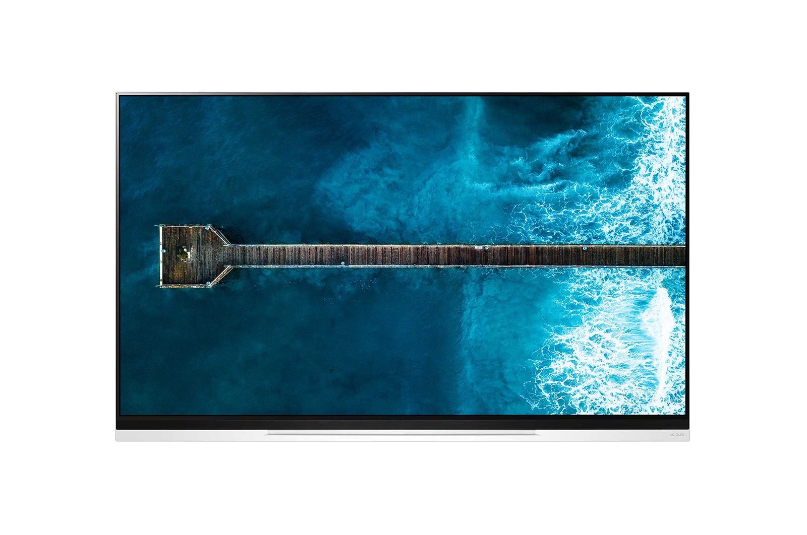 Front view of 65&#34; OLED TV, OLED 4K Panel, Picture-on-Glass, Self-lighting Pixel, a9 Gen2 Intelligent Processor, AI PICTURE, AI BRIGHTNESS OLED65E9PPA