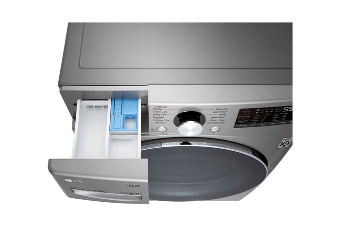 LG 15/8KG Front Load Combo Washer Dryer with TurboWash 360°, F2515RTGV