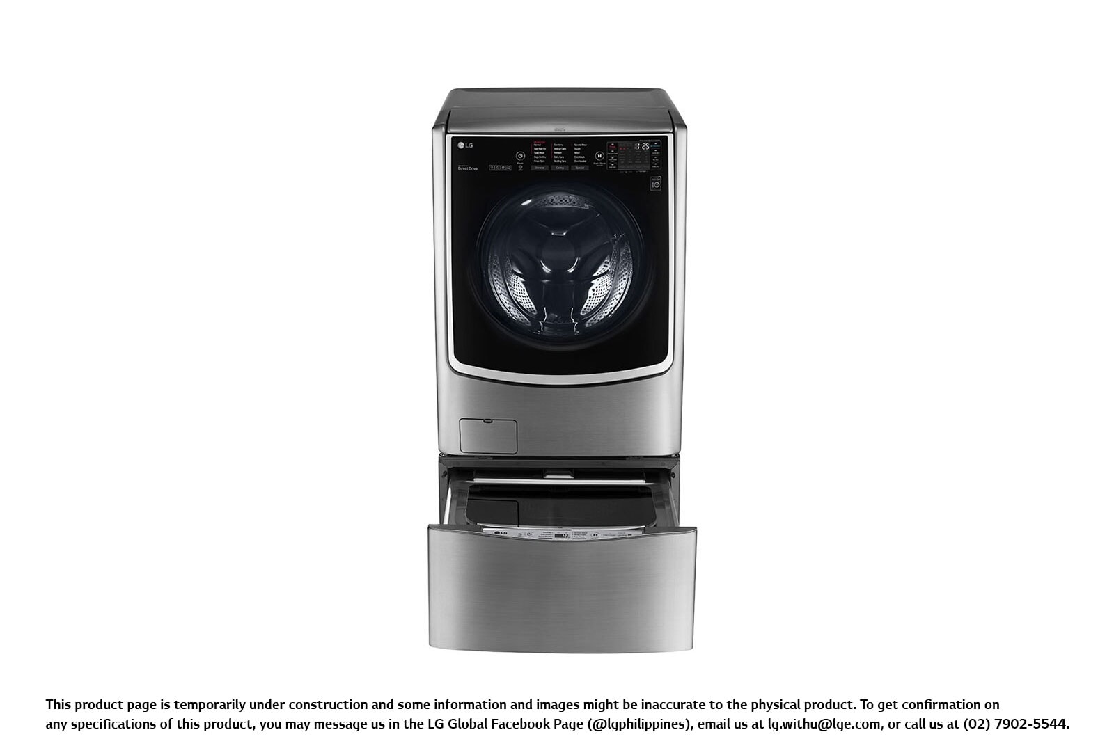 Front view of Front Load Washing Machine F2721HTWV
