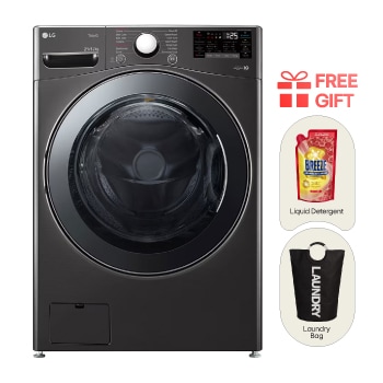 Front view of 21KG Front Load Washing Machine with AI DD™ and TurboWash 360˚ F2721HVRBC