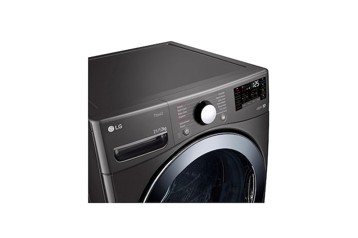 LG Front Load Washer with AI DD™ and TurboWash 360˚, F2721HVRBC