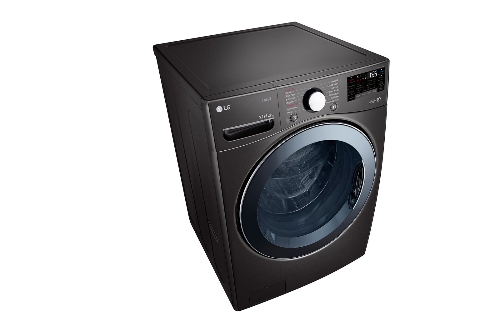 LG Front Load Washer with AI DD™ and TurboWash 360˚, F2721HVRBC