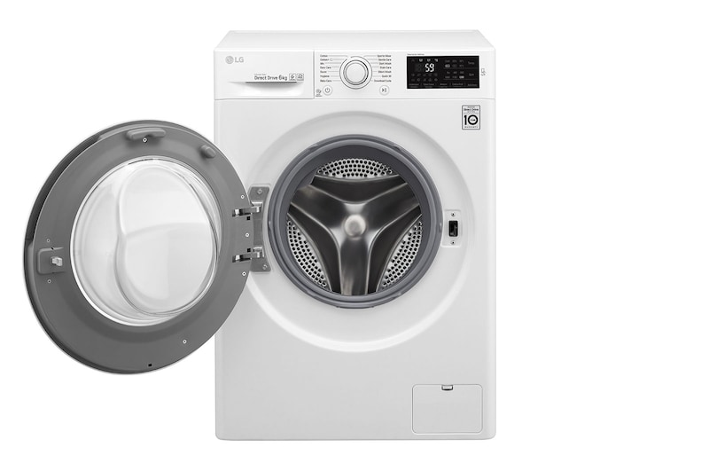 LG 6.0  Kg Front Load Washing Machine, Inverter Direct Drive, 6 Motion Technology, FC1206N4W