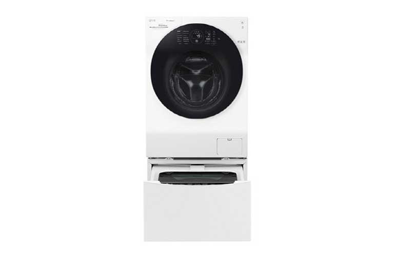 Front view of 12/8 Kg TWINWash™ Front Load Washing Machine with Smart Wi-Fi FG1612H2W