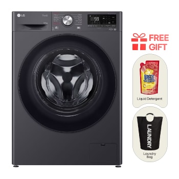 Front view of 9/5kg Front Load Washer Dryer with AI Direct Drive™, Steam™ FV1209D4M