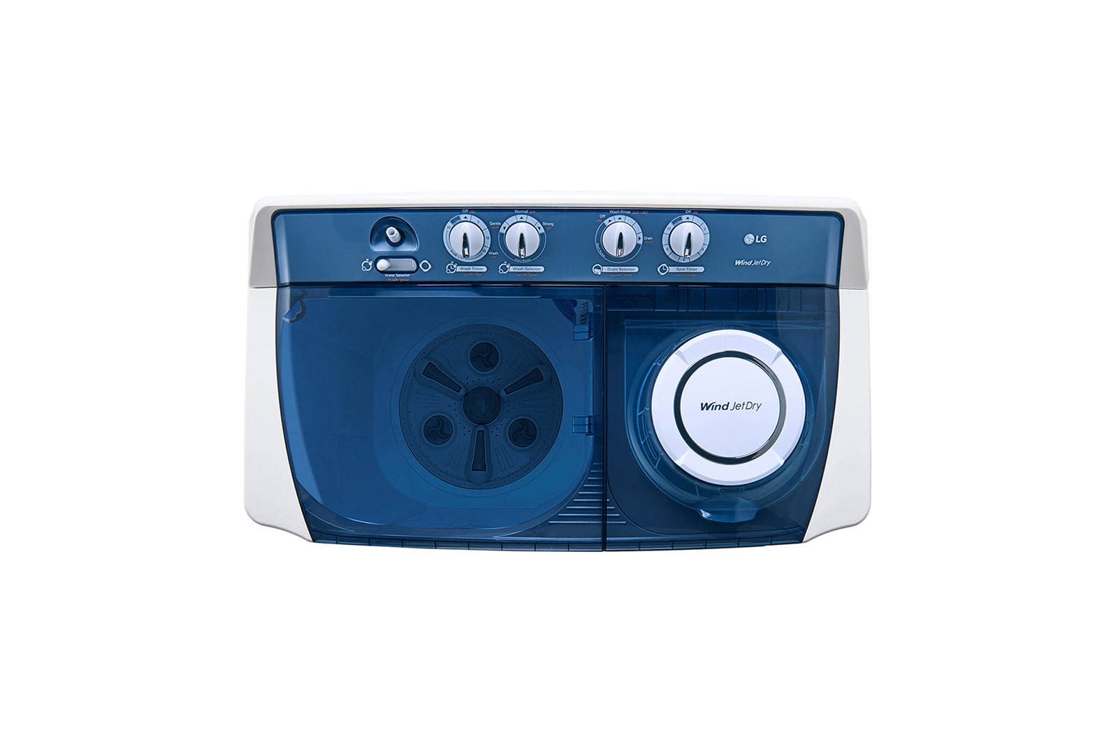 LG 13KG Twin Tub Washing Machine with Wind Jet Dry, P1300RT
