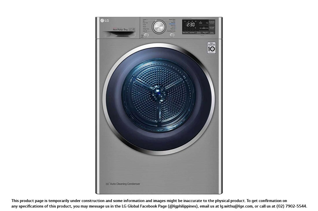 Dual Inverter Heat Pump Dryer RC09VHP2V LG PH
