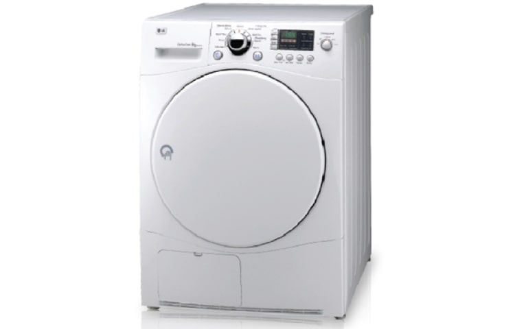 Front view of 9kg, 12 Sensor Drying Programs, 5 Cotton Cycles, Warm and Cool Air, 2 Timed Drying Programs RC9011A1