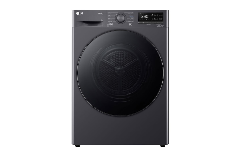 Front view of 8KG Dual Inverter Heat Pump Dryer with Allergy Care RV08VHP2M