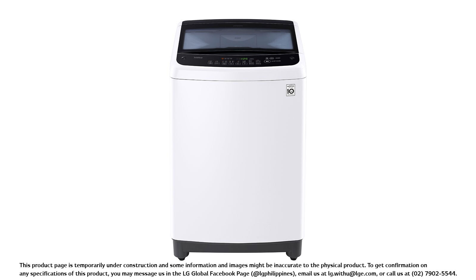 Front view of Top Load Washing Machine T2308VS2W