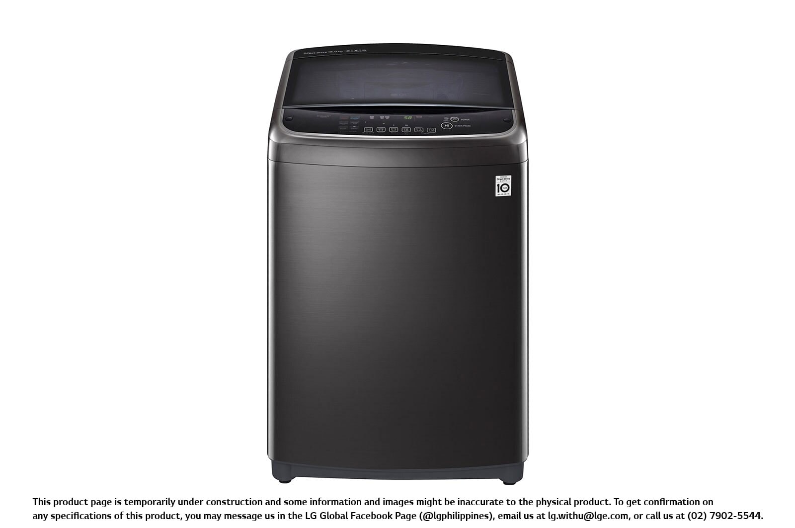 Front view of 13KG Top Load Washing Machine Turbo Wash TH2113DSAK