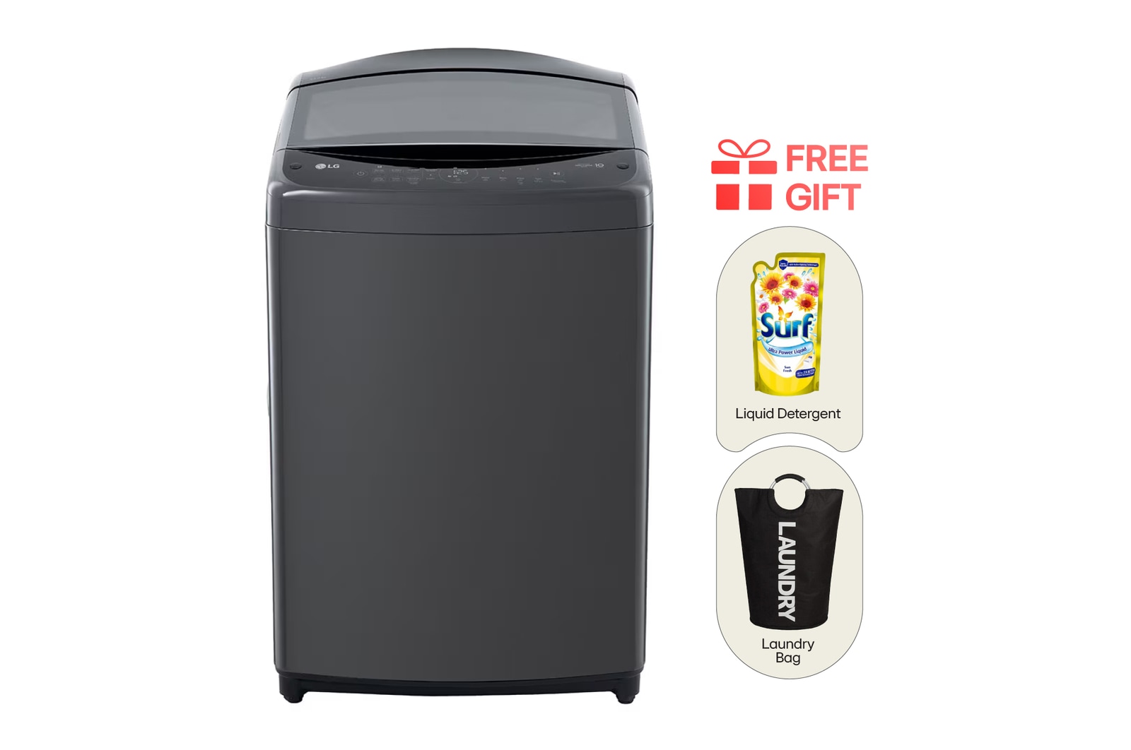 Front view of 17KG Top Loading Washing Machine, AI Direct Drive Inverter, TV2517DV3B