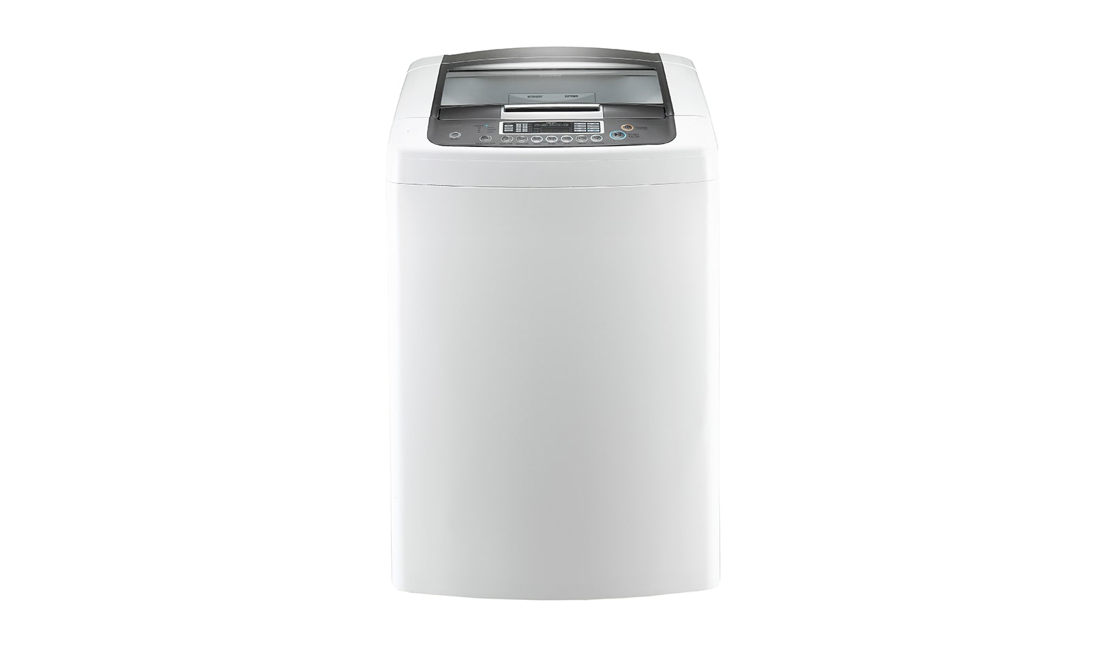 Front view of 9kg, Health&#43; Filter, Tub Clean, Express Wash, Turbo Drum, Diamond Glass, Embossing Drum WF-T906STG