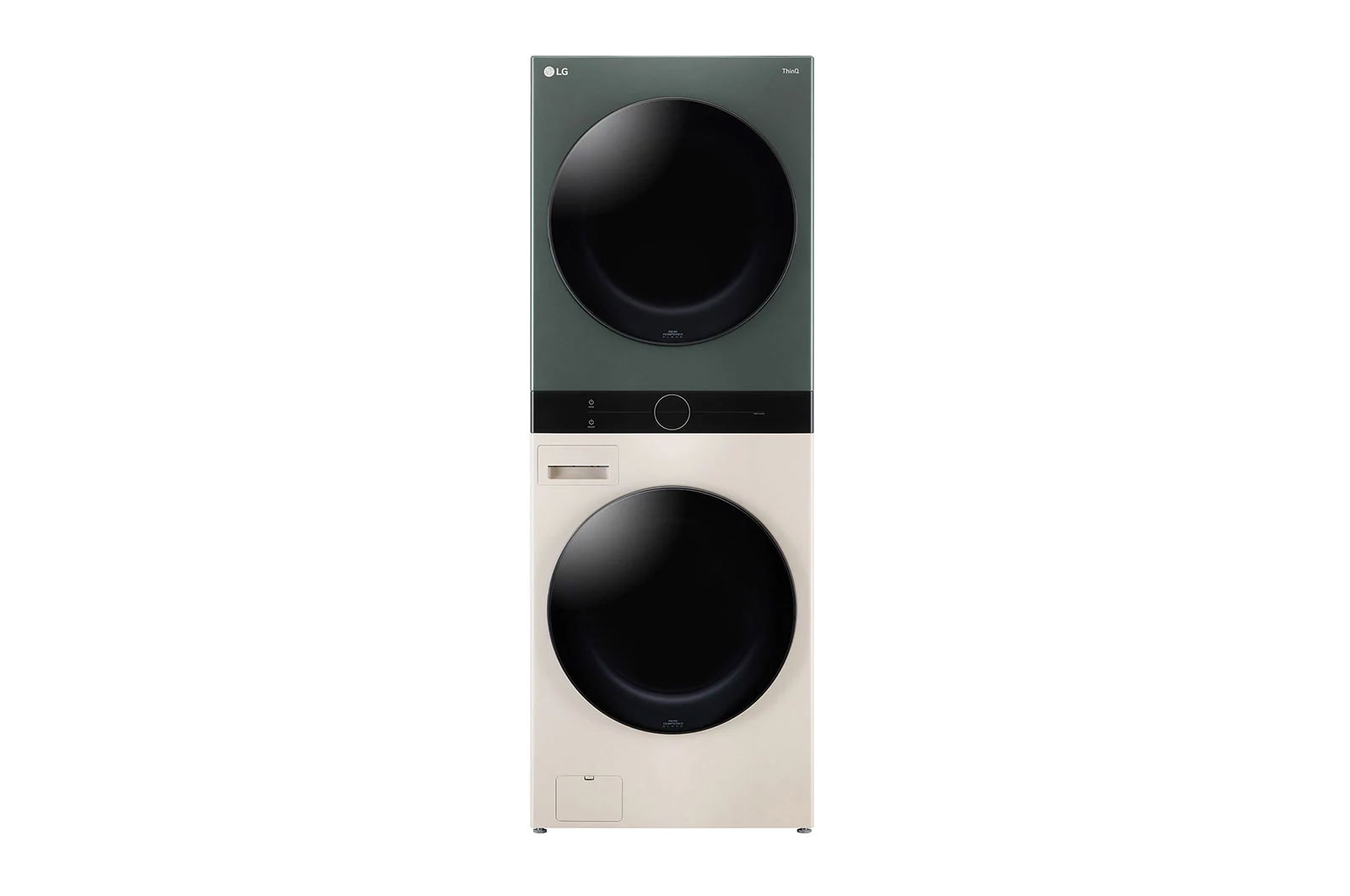 Front view of 14/10KG Objet WashTower™ All-In-One Stacked Washer Dryer WT1410NHEG