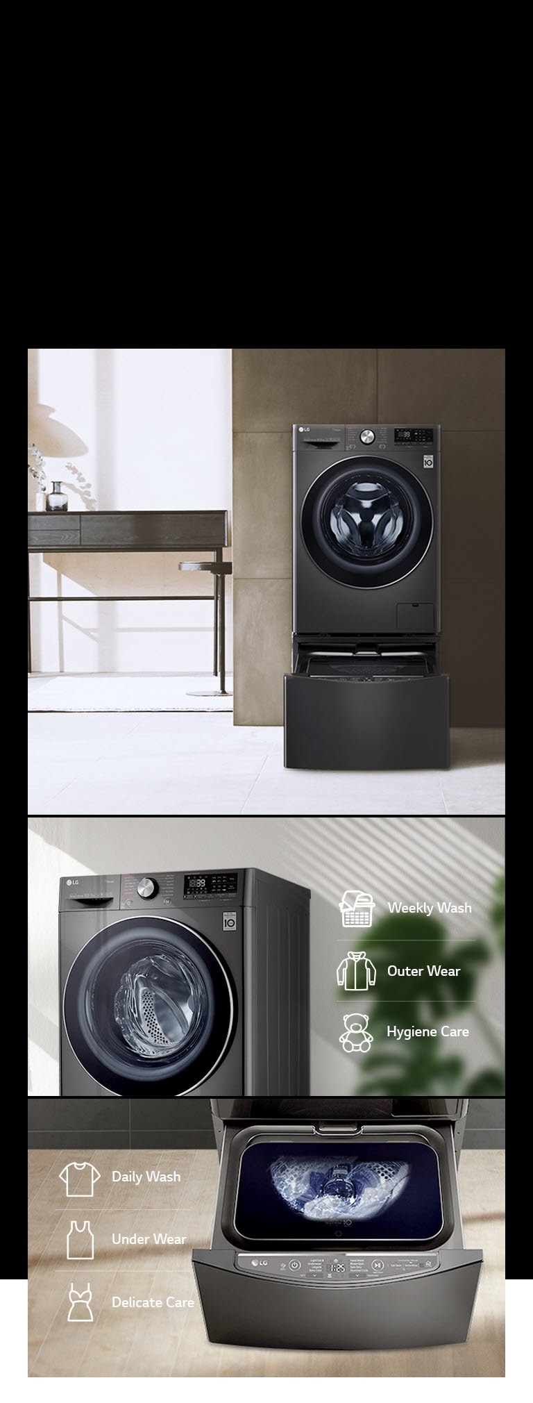 Available with TWINWash™ Mini