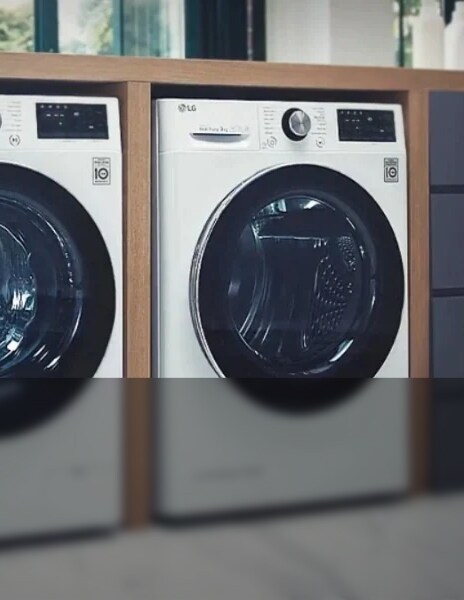 This image Energy-efficient garment care, made possible by LG