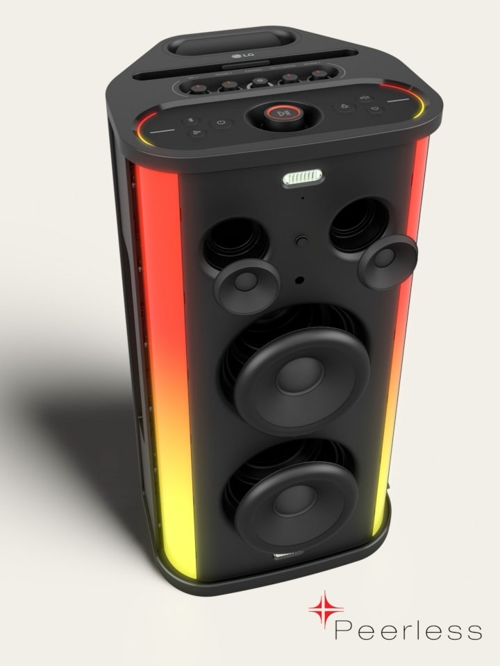 Video showing xboom Stage 501's Peerless units