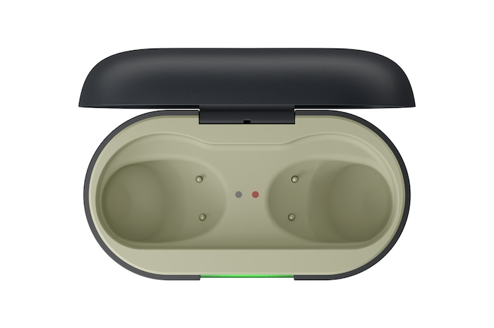 opened empty cradle top view