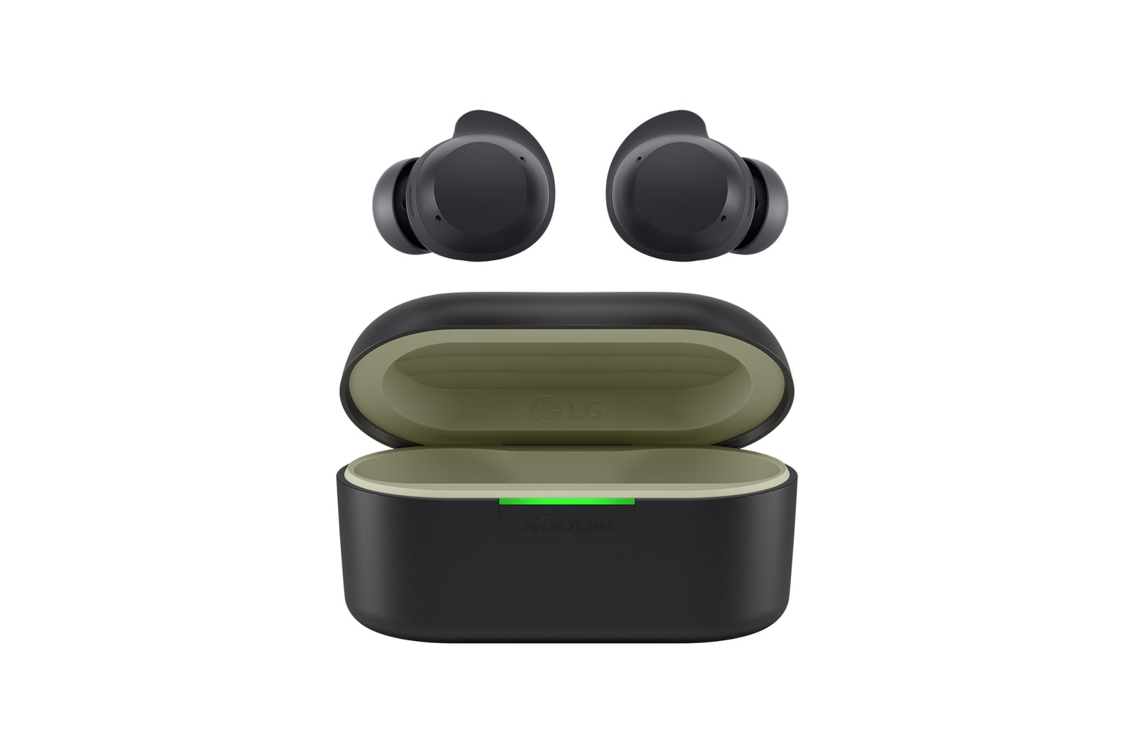 front view with earbuds apart
