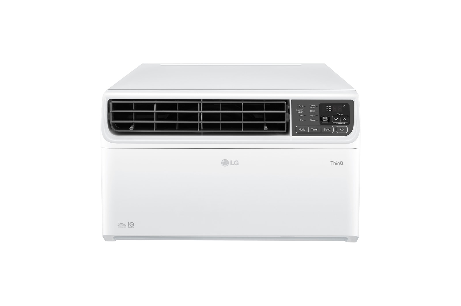 Front View of  1.8 HP Window Type Dual Inverter Compressor Aircon with AI kW Manager LA180GC2