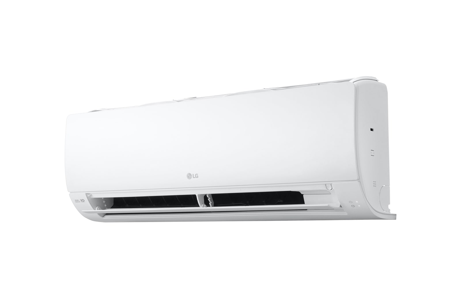Right side of the lg wall mounted air conditioner with open vane