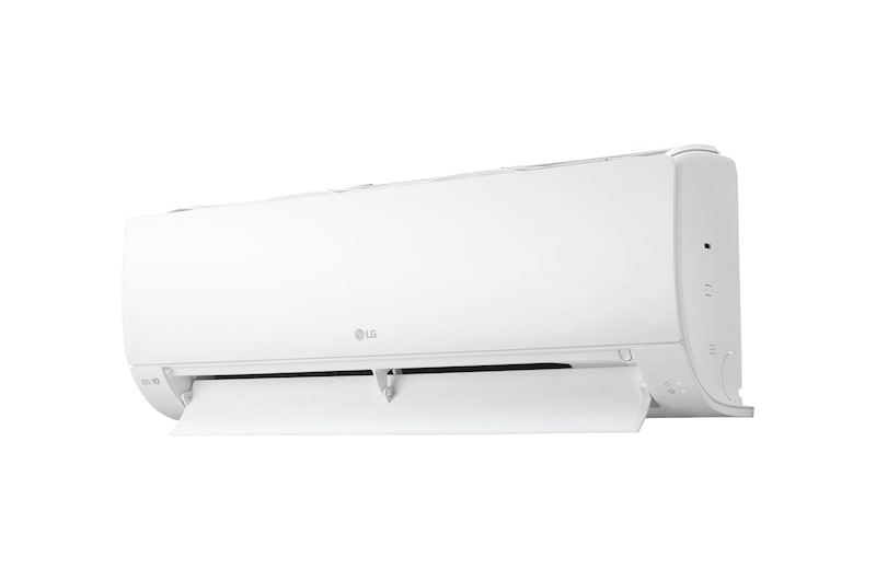 Right side of the lg wall mounted air conditioner with maximum open vane