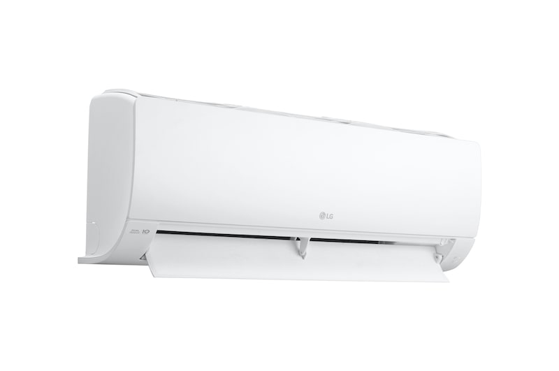 Left side of the lg wall mounted air conditioner with maximum open vane