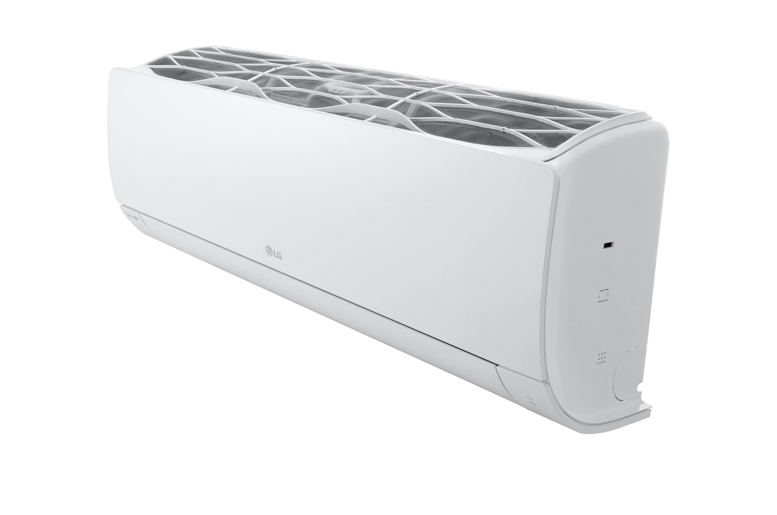 Top-left view of the lg wall mounted air conditioner