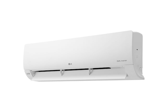 Right side of the lg wall mounted air conditioner with maximum open vane