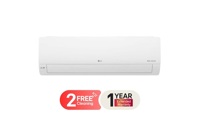 Front view of the lg wall mounted air conditioner HS-24IBA.ATTGLCP