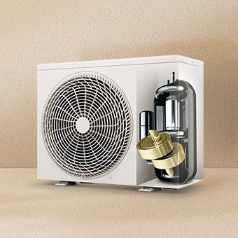 Image of a dual inverter compressor