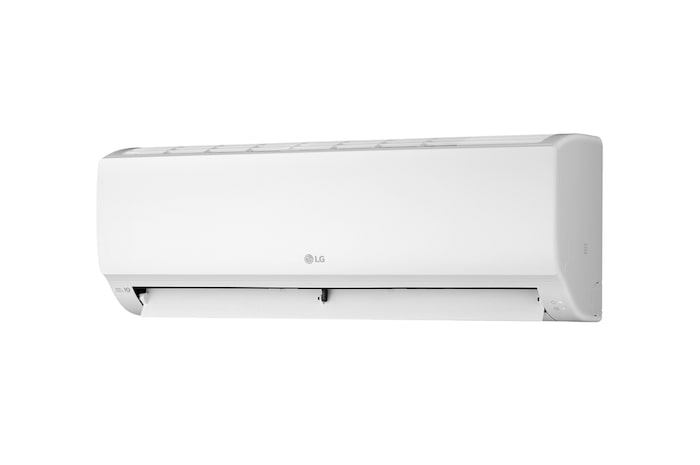 Right side of the LG wall mounted air conditioner with open vane