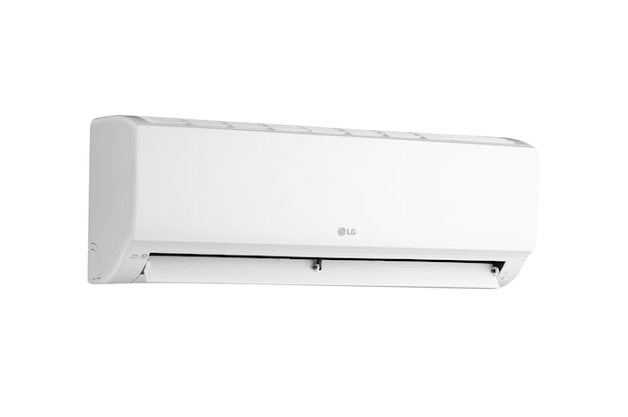 Left side of the LG wall mounted air conditioner with open vane