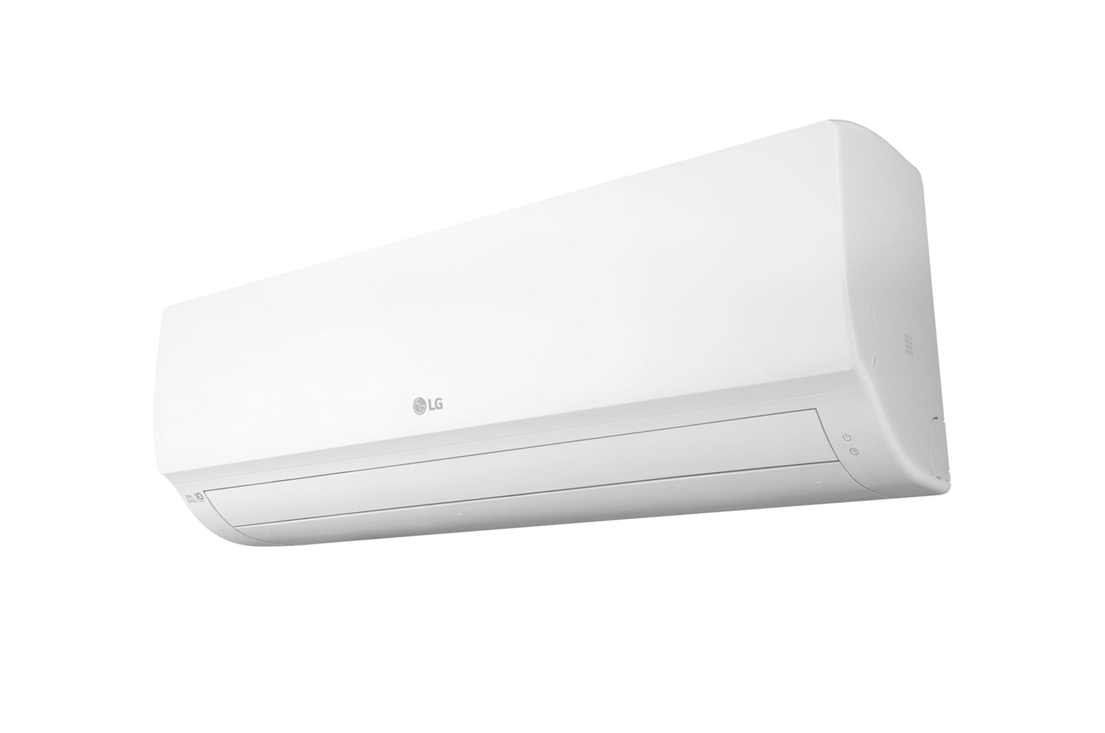 Bottom-right view of an LG wall mounted air conditioner