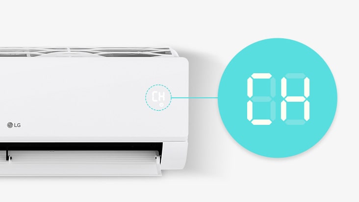 Smart LED shows error code 'CH'.