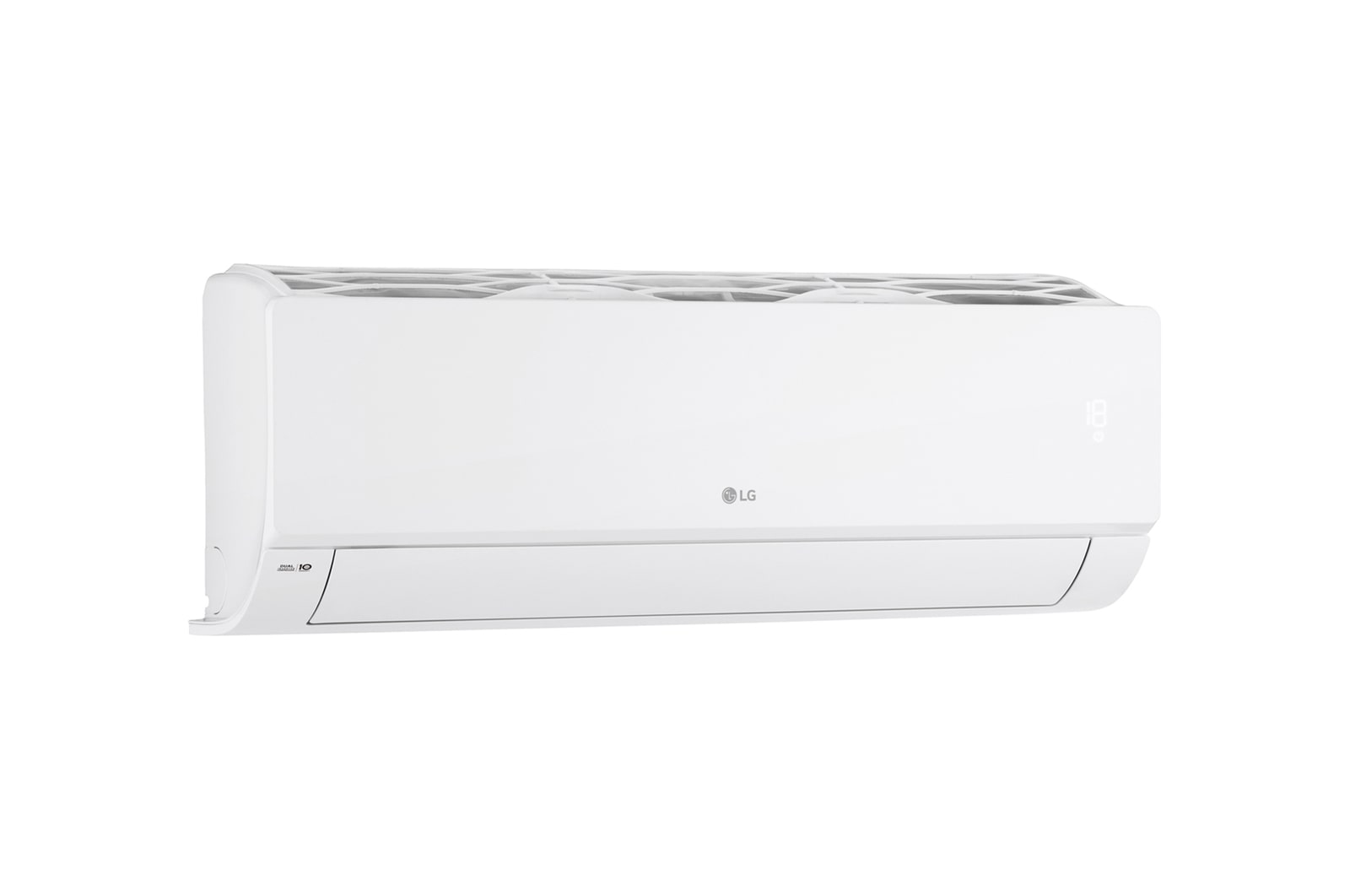 Left side of the LG wall mounted air conditioner