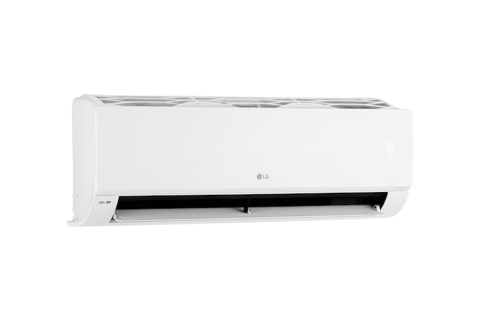 Left side of the LG wall mounted air conditioner with narrow open vane