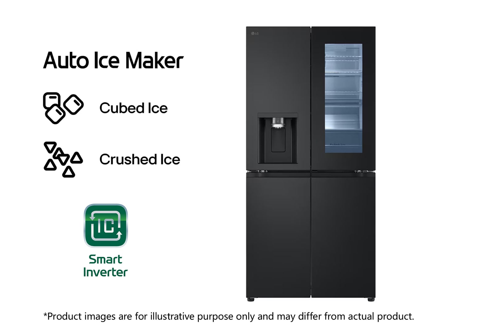 Front view of 20.8 cu. ft. French Door Refrigerator with Smart Inverter Compressor RVF-X208MC