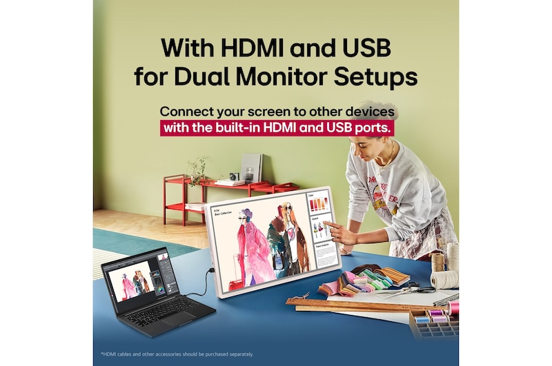 LG 27-Inch StanbyME 2 1440p Portable Touch Screen, 27LX6TDGA