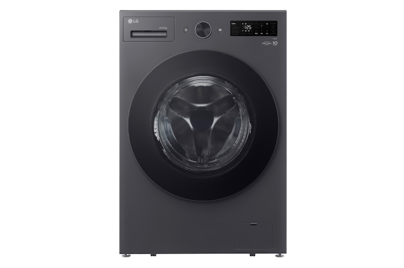 Front view of 20kg Slim Front Load Washer with AI Direct Drive™ and Pet Care Wash Cycle F2520RNEG