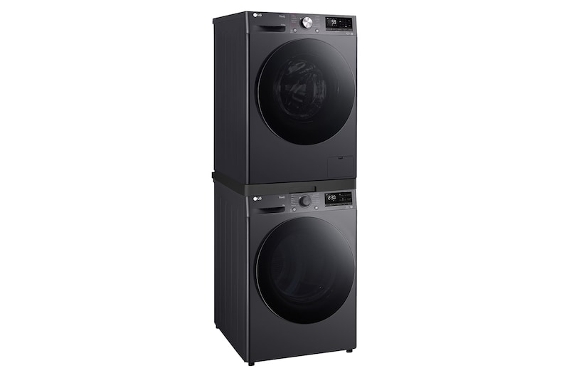 LG FV1410S4M 10 kg Front Load Washing Machine + RV08VHP2M 8 kg Dual Inverter Heat Pump Dryer + DSTBK\tStacking Kit, FV1410S4M.RV08DST001