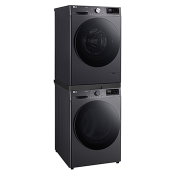 LG FV1410S4M 10 kg Front Load Washing Machine + RV08VHP2M 8 kg Dual Inverter Heat Pump Dryer + DSTBK\tStacking Kit, FV1410S4M.RV08DST001